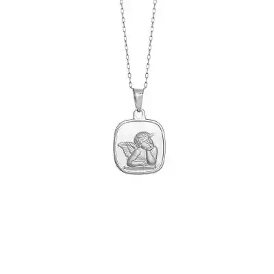 Medalik srebrny z aniołkiem Podobne : Medalik srebrny Cudowny wizerunek Matki Boskiej - 130030