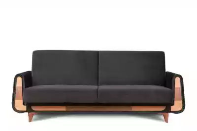 Szara sofa rozkładana welur GUSTAVO Meble tapicerowane > Sofy > Sofy nowoczesne