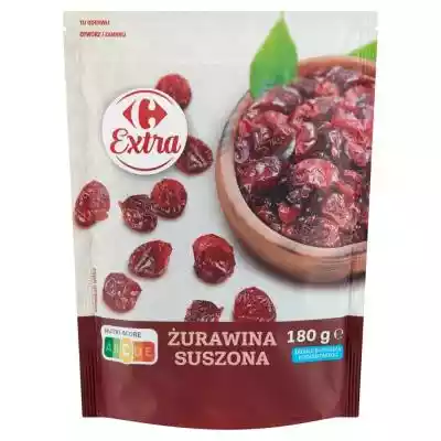 Carrefour Extra Żurawina suszona 180 g Podobne : Migdały kandyzowane - herbata owocowa, 1000g - 91677