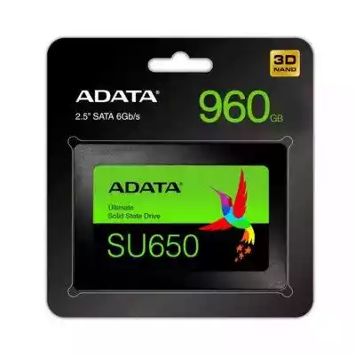 Adata Dysk SSD Ultimate SU650 960GB 2.5  Podobne : Adata SSD Ultimate SU800 512GB S3 560/520 MB/s TLC 3D - 317707