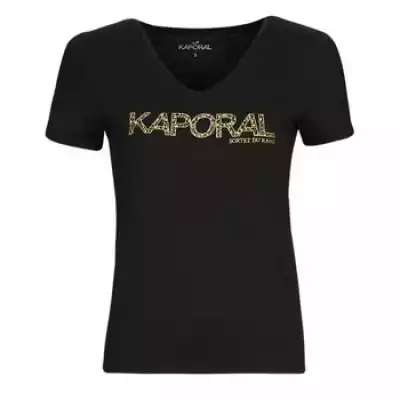 T-shirty z krótkim rękawem Kaporal  FRANK  Czarny Dostępny w rozmiarach dla kobiet. M.