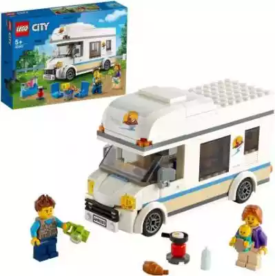 Wakacje to czas zabawy,  więc wsiądź do kultowego kampera LEGO City i ruszaj tam,  gdzie...