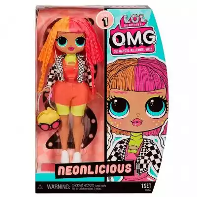 Oryginalne,  ulubione przez fanów modne lalki LOL Surprise OMG powracają: przywitaj się z Neonlicious! Neonlicious jest zawsze w ruchu ze swoimi najlepszymi przyjaciółmi u boku,  dzięki czemu świat staje się jaśniejszym miejscem. Ponadto jest starszą siostrą LOL Surprise,  Neon Q.T.Rozpaku