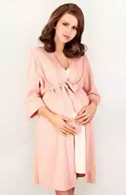3034 szlafrok ciążowy (różowy) piżamy/koszule nocne