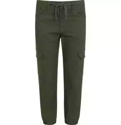 Spodnie typu joggers dla chłopca, ciemno Podobne : Ciemnozielone dziewczęce spodnie dresowe ocieplane N-MILS JUNIOR - 27162