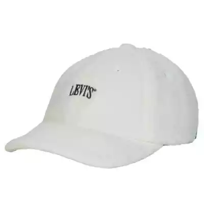 Czapki z daszkiem Levis  WOMEN S SHERPA BALL CAP  Biały Dostępny w rozmiarach dla kobiet. One size.