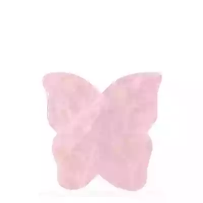 CRYSTALLOVE Motylek Gua Sha z kwarcu róż Podobne : CRYSTALLOVE Bańki silikonowe do twarzy (brokatowe) - 4117