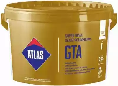 ATLAS GTA Super Biała Gładź Polimerowa 18kg Wykonywanie gładzi - na powierzchni ścian i sufitów, ...