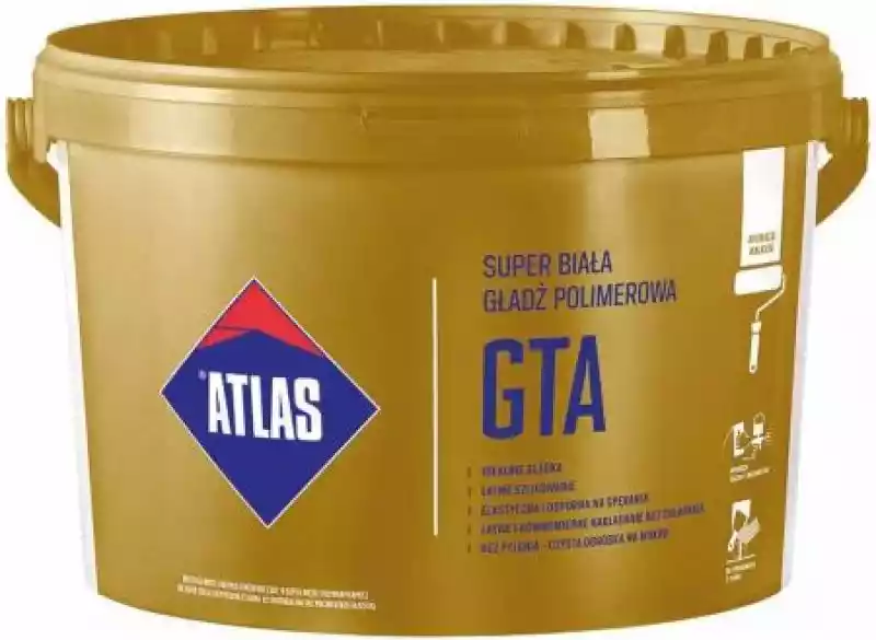 Atlas Gotowa Gładź GTA Do Aplikacji Wałkiem 18kg  ceny i opinie