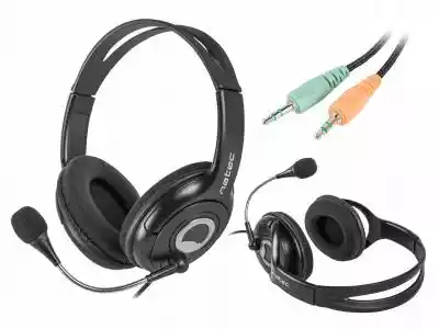 Słuchawki Bear 2 z mikrofonem czarne Allegro/Elektronika/RTV i AGD/Słuchawki/Przewodowe