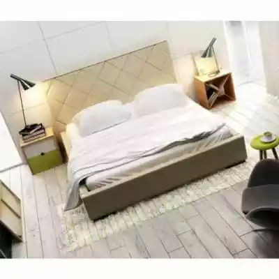 Oryginalne łóżko Quaddro Caro New Design z tapicerką i pikowaniem we wzór caro.