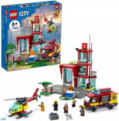 Zestaw strażacki LEGO 60320 dla dzieci od 6 lat - ze złożonym z kilku modeli zestawem LEGO City...