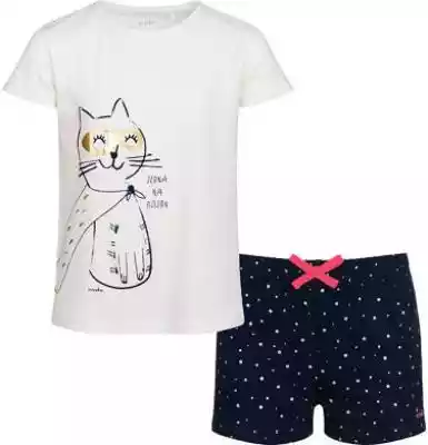 Piżama z krótkim rękawem dla dziewczynki Podobne : Piżama z krótkim rękawem dla dziewczynki, z kotem astronautą, niebieska, 2-8 lat - 30021