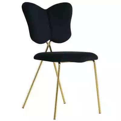 Krzesło Glamour czarne C-898 / welur, zł