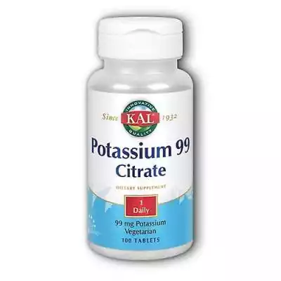 Kal Potassium 99 Cytrynian, 100 tabletek Podobne : Falvit 60 tabletek draż. - 39319