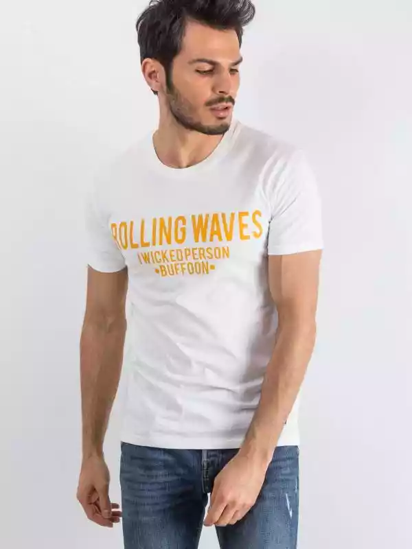 T-shirt T-shirt męski ecru Merg ceny i opinie