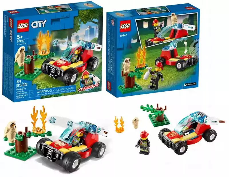 Lego City 60247 Pożar lasu 84el  ceny i opinie