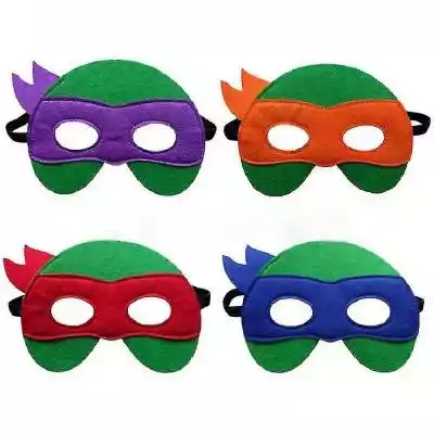 Nazwa produktu: Maska filcowa Teenage Mutant Ninja Turtles 
Materiał: filc (do poliestru) 
 rozmiar: 20 * 12 CM (Uwaga: rozmiar jest mierzony ręcznie,  mogą występować niewielkie błędy) 
Kolor: czerwony,  niebieski,  fioletowy,  pomarańczowy 
 Obowiązujące okazje:  występ dzieci,  gra post