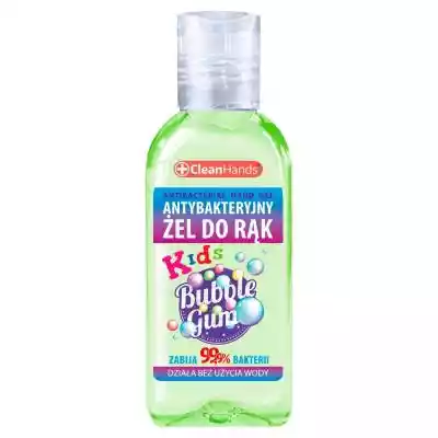 CleanHands Kids Bubble Gum Antybakteryjn Podobne : Żel antybakteryjny do rąk ANTI-BACTER Red Berry 100 ml - 1437688