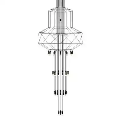Lampa wisząca FLUSSO 43 GRANDE czarne lampy stolowe
