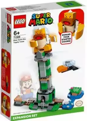 LEGO Super Mario Boss Sumo Bro i przewracana wieża 71388Zestaw zawiera wieżę,  którą LEGO® Mario™ i LEGO® Luigi™ (figurki nie są częścią zestawu) mogą rozchybotać,  skacząc na przełączniki u jej podstawy. Wieżę można zbudować tak,  aby miała różną wysokość,  a po zrzuceniu Bossa Sumo Bro n