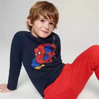 Sinsay - Koszulka Spiderman - Granatowy