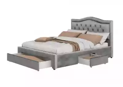 ŁÓŻKO TAPICEROWANE Z SZUFLADAMI 160X200  Podobne : Łóżko tapicerowane z szufladami MODENA 160 cm / popiel - 37407