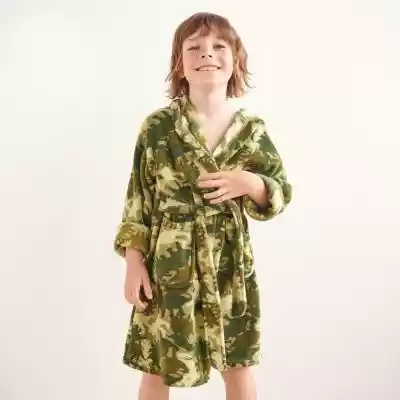 Sinsay - Szlafrok z kapturem - Khaki Kids > kid boy > pyjamas