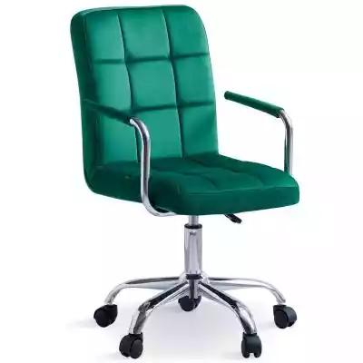 Krzesło obrotowe welurowe HARIS (DC-6096 Meble > Krzesła > Krzesła do jadalni
