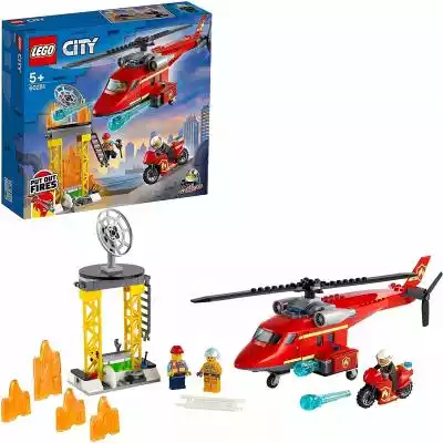 Lego City Strażacki helikopter ratunkowy Podobne : Lego City 60281 Strażacki Helikopter Ratunkowy - 3105147