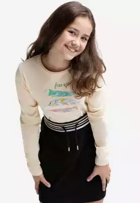 Koszulka dziewczęca z bawełny organiczne Podobne : Dziewczęca koszulka z wydłużonym tyłem T-LOOK JUNIOR - 27295