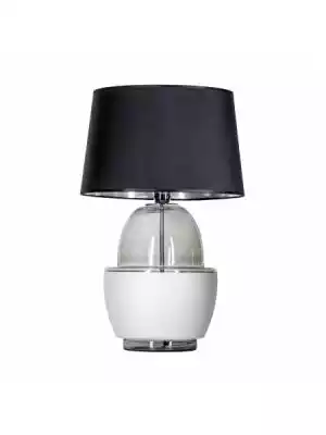 Lampa stołowa ARIEL ANTHRACITE L248111261 to typ oświetlenia dodatkowego,  którego elementem charakterystycznym jest biały pasek zamontowany wokół szklanej podstawy. Tkaninowy,  czarny abażur w kształcie ściętego stożka osłania miejsce na żarówkę o trzonku E27 i maksymalnej mocy 60W. Po wł