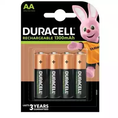 Akumulatorki Duracell AA/LR6 1300mAh B4 Podobne : Akumulatorki AA 2000 mAh PANASONIC Eneloop (4 szt.) - 1451202