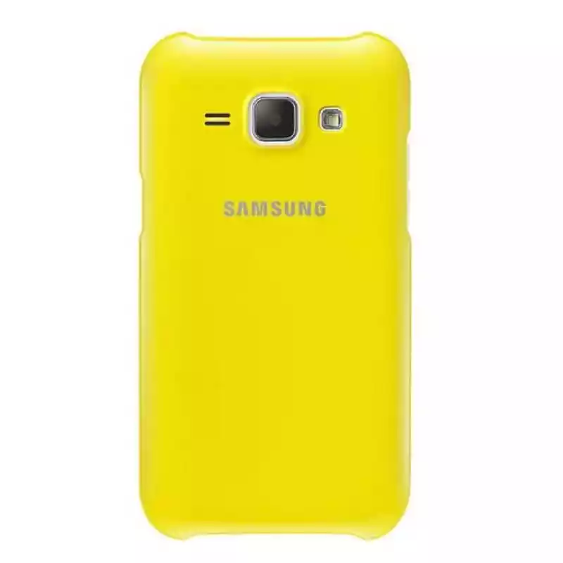 Etui Pro tectiveCover do Samsung Galaxy J1 zólte SAMSUNG ceny i opinie
