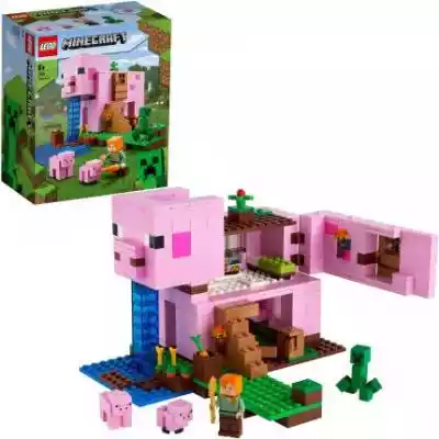 Praktyczna,  kreatywna zabawa w stylu Minecrafta™ w domu w kształcie świni. Praktyczna,  kreatywna...