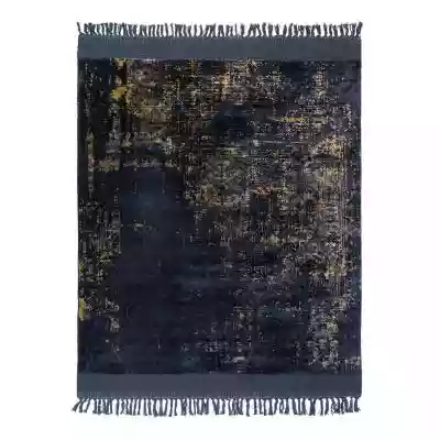 Dywan ręcznie tkany granatowy wzorzysty  Podobne : Dywan ręcznie tkany Tanger Dark Gray - 11237