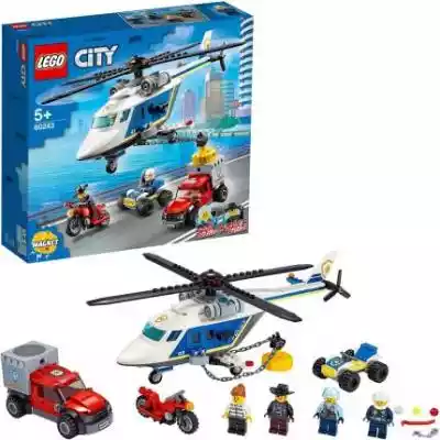 LEGO City 60243 Pościg helikopterem poli Klocki