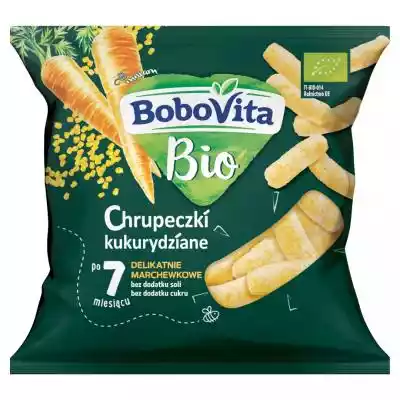 BoboVita - BIO chrupki kukurydziane marc Podobne : BoboVita Mus truskawka jabłko i banan z napojem owsianym po 6 miesiącu 100 g - 847630