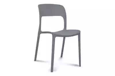 Nowoczesne krzesło plastikowe szare MALT Meble tapicerowane > Krzesła > Krzesła kuchenne
