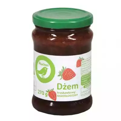 Auchan - Dżem truskawkowy niskosłodzony Produkty spożywcze, przekąski/Przetwory owocowe, miód/Dżemy, konfitury