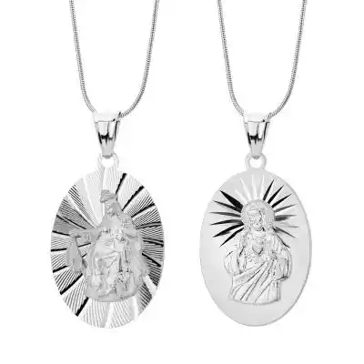 Medalik srebrny Matka Boska Szkaplerzna Podobne : Medalik srebrny Matka Boska z Dzieciątkiem Jezus - 129932