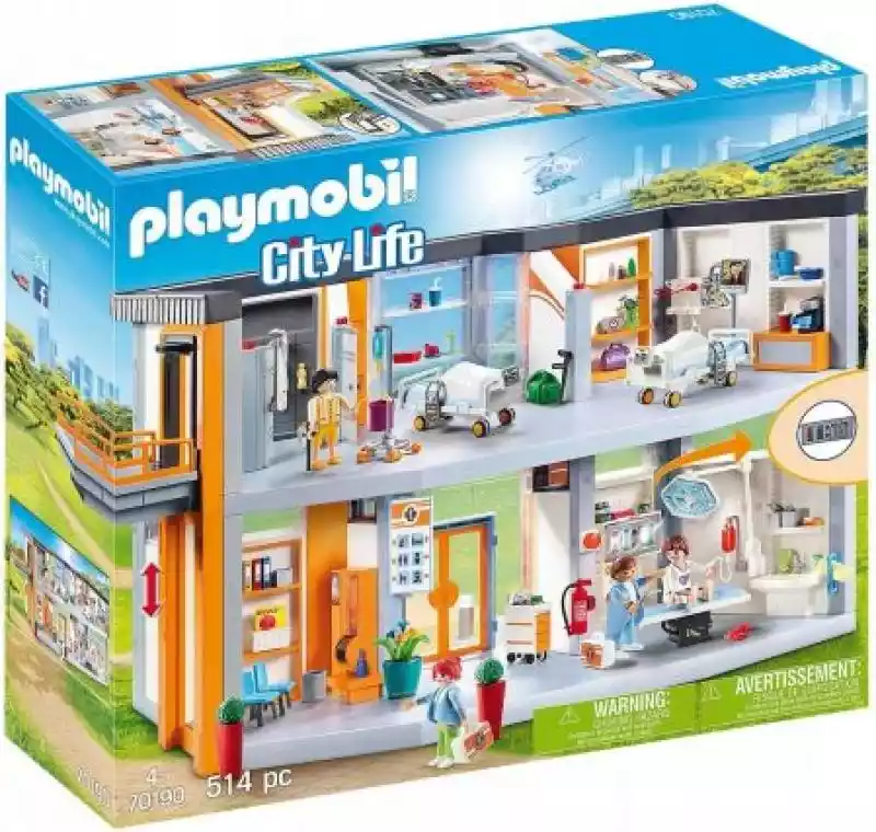 Playmobil 70190 City Life Szpital Z Wyposażeniem  ceny i opinie