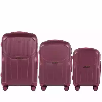 PDT01-3KPL, Zestaw 3 walizek (L,M,S) Win Podobne : PDT01, Duża walizka podróżna Wings L, Dark Grey - 104897