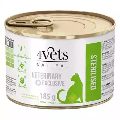 4Vets Natural Sterilised  - 6 x 185 g Podobne : 4Vets Natural Weight Reduction - 6 x 185 g - 340552