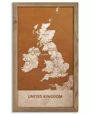 Drewniany obraz państwa- Wielka Brytania Podobne : Drewniany obraz państwa- Hiszpania w dębowej ramie 30x30cm Dąb, Orzech, Heban - 16860