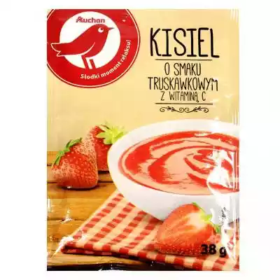 Auchan - Kisiel o smaku truskawkowym Podobne : Carrefour Kisiel o smaku żurawinowym 30 g - 848194