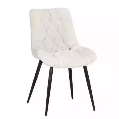 Krzesło tapicerowane Oliver sztruks beżo Krzesła > Krzesła według materiału > Krzesła tapicerowane
