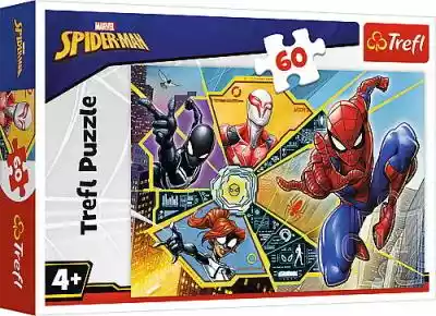 Trefl - Puzzle Spderman 60 elrmentów Dziecko i mama > Zabawki > Gry, Puzzle