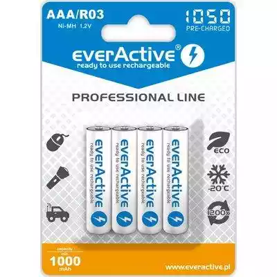 everActive Akumulatory paluszki R03/AAA  Podobne : everActive Akumulatory paluszki R03/AAA 800 mAH blister 4 szt. - 398528