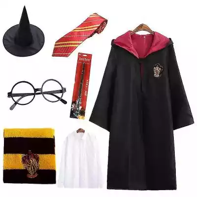 7szt / zestaw Harry Potter Cosplay Magic Podobne : 7szt / zestaw Harry Potter Cosplay Magic Fancy Wizard Dress Hogwarts School Cape Cloak Costume 7szt Czerwony Aldut XXL - 2719312